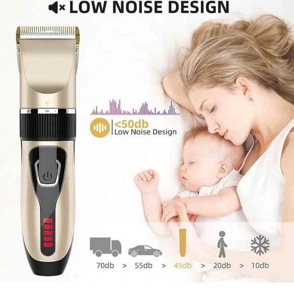 Hair Clippers - Pro Cordless Hair Trimmer Led Display USB Rechargeable - Picture 3 of 8